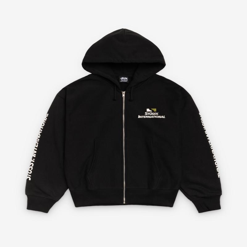 Stssy - Stssy International Zip Hood - (Black)
