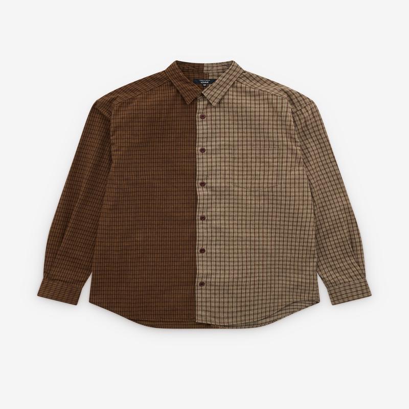 CDG Homme - Mens Double Check Shirt - (Brown)