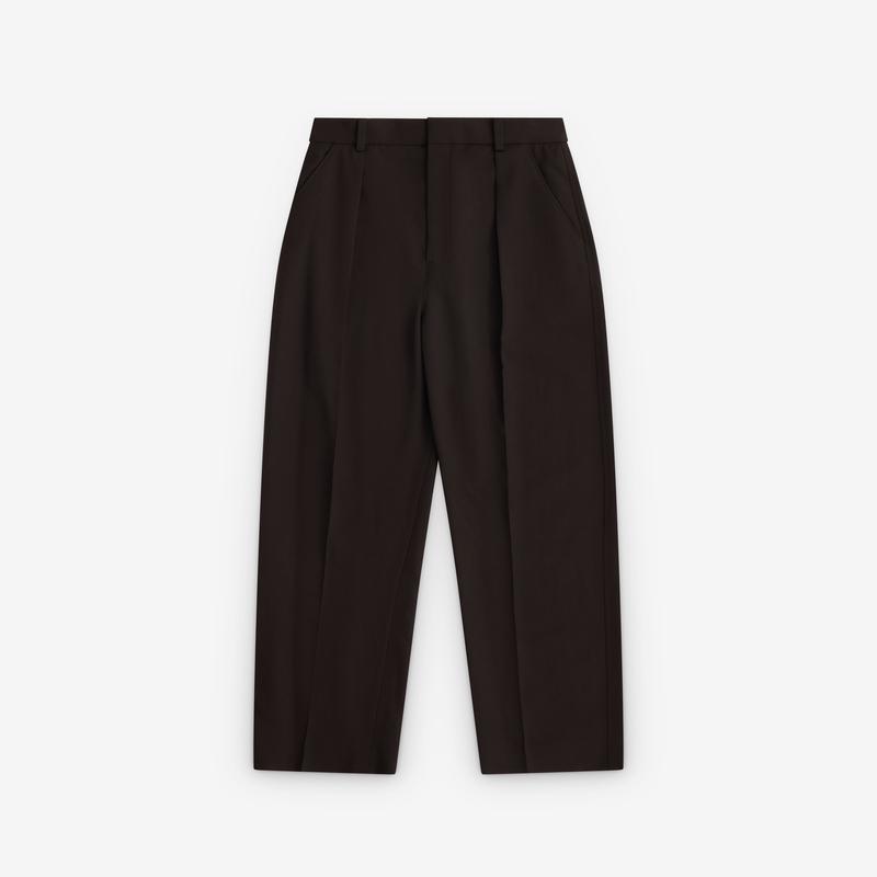 Lemaire - Womens Dropped Crotch Trousers - (Dark Brown)