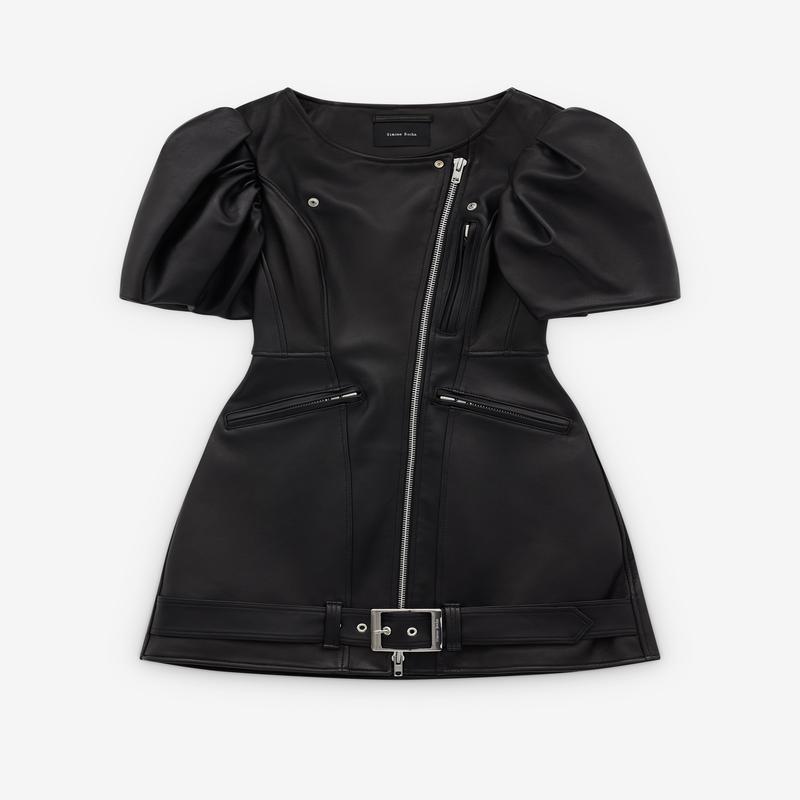 Simone Rocha - Womens Sculpted Biker Dress - (Black)