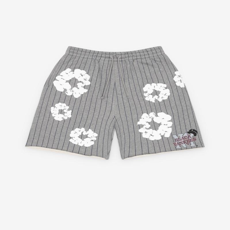Denim Tears - Pinstripe Wreath Shorts - (Grey)