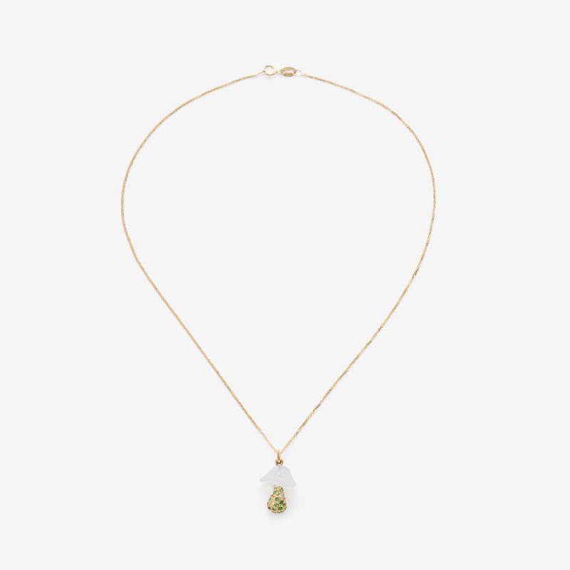 Martina Kocianova - Chalcedony Shroom Pendant - (Multi)