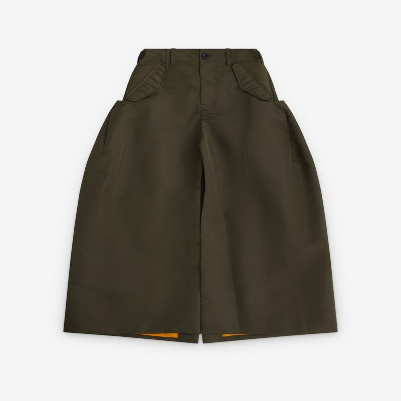 sacai - Women's Nylon Twill Skirt - (Khaki)