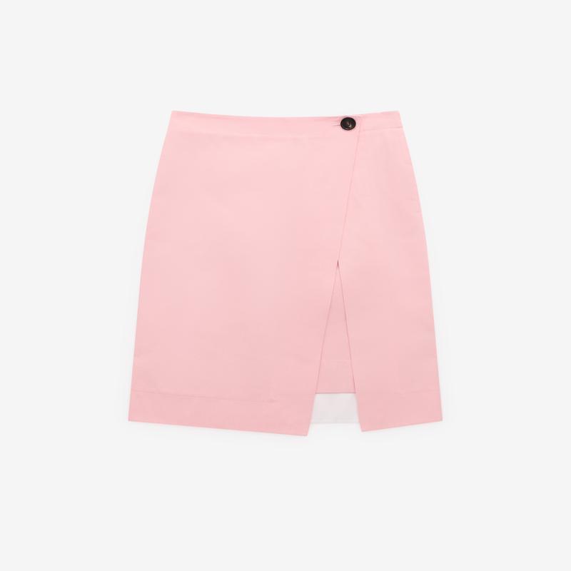 Bottega Veneta - Womens Cotton Twill Skirt - (Camelia)