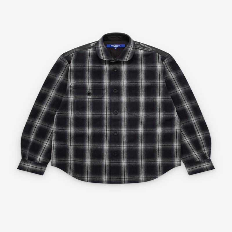 Junya Watanabe Man - Mens Check Panelled Shirt - (Black/White)
