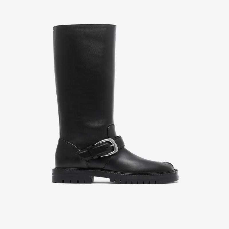 Maison Margiela - Womens Tabi Country Knee-High Boots - (Black)