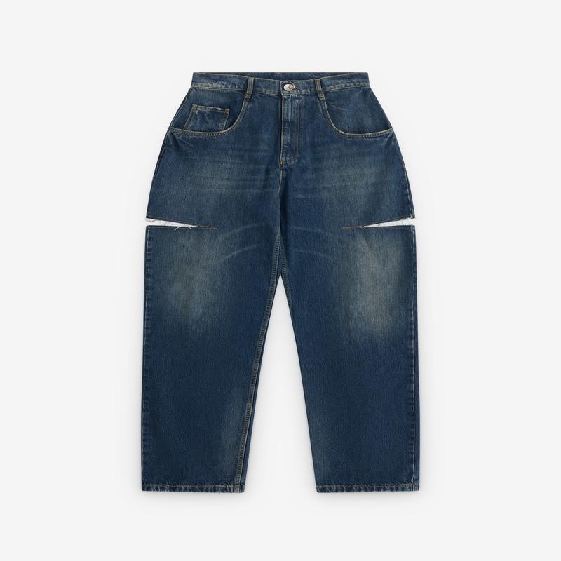 Margiela - Women's Denim Jeans with Slash Details - (Washed)