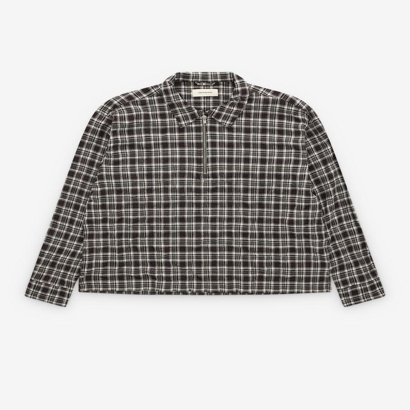 Mfpen - Mens Quarter Zip Shirt - (Coffee Check)