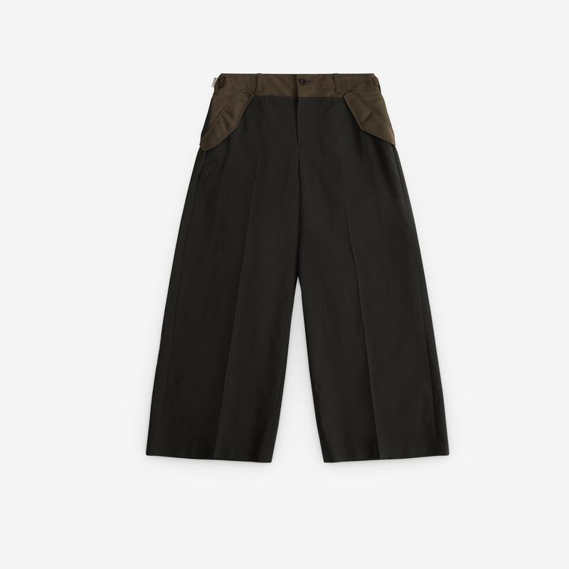 sacai - Womens Glen Check Pants - (Khaki)