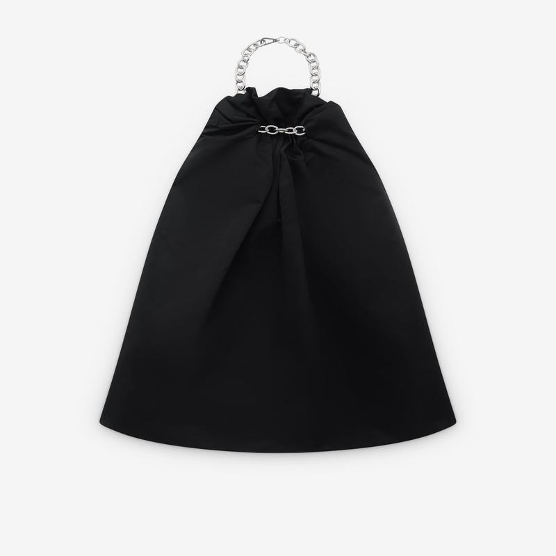 Simone Rocha - Womens Ruched Duchess Chain Balloon Dress - (Black)