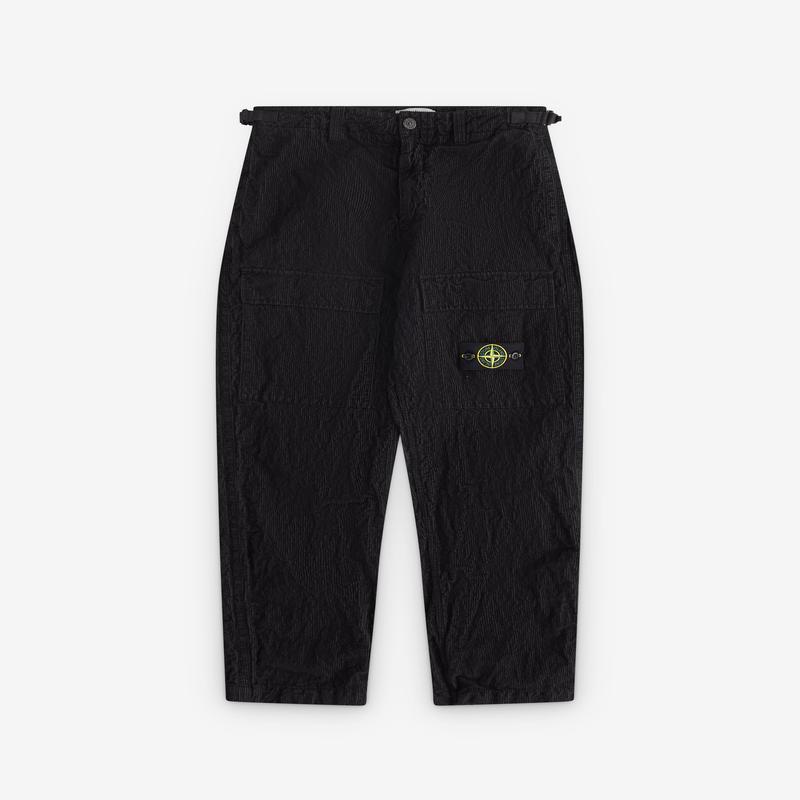 Stone Island - Mens Wrinkle Corduroy Trousers - (Black)