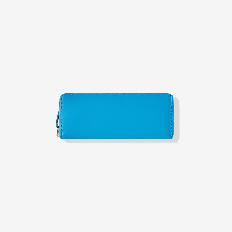CDG Wallet - Classic Colour Zip Around Wallet - (Blue SA0110)