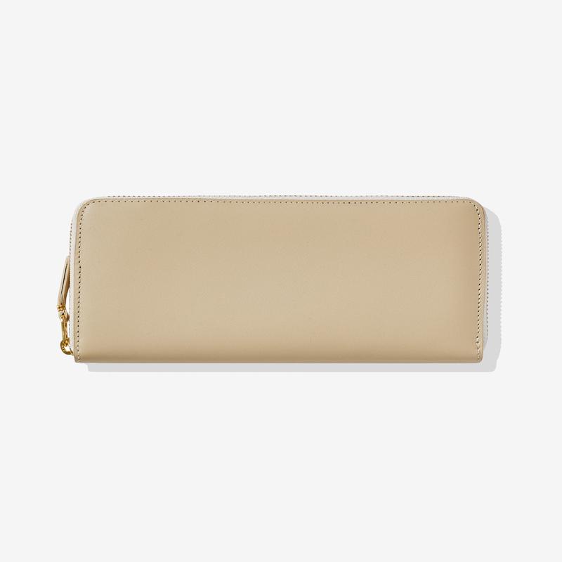 CDG Wallet - Classic Leather Zip Around Wallet - (Off-White SA0110)