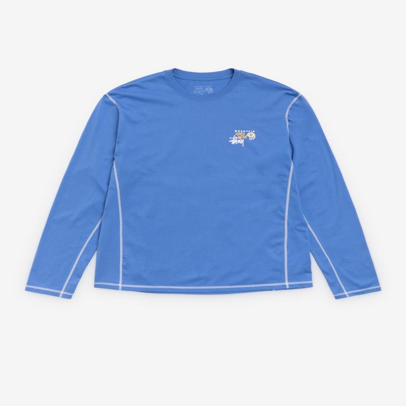 Stssy - Men's Mountain Hardwear Longsleeve T-Shirt - (Blue)