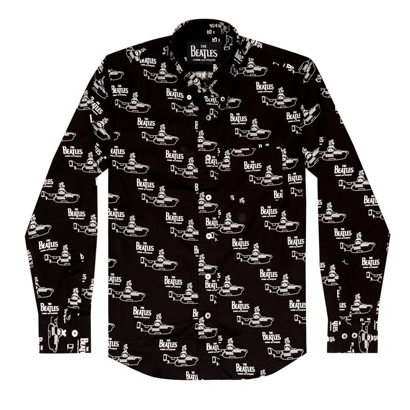 CDG Beatles - Shirt - (Black With White Beatles Submarine)