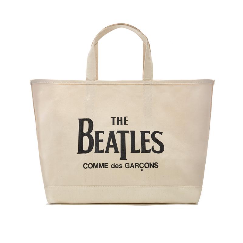 CDG Beatles - Canvas Big Tote Bag - (Natural)