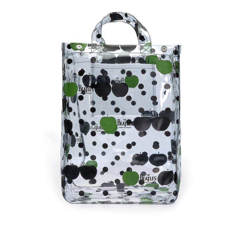 CDG Beatles - Big PVC Apple & Dot Tote - (VB-K201 Transparent)