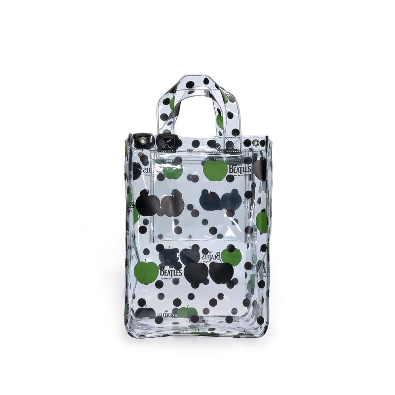 CDG Beatles - Small PVC Apple & Dot Tote - (VB-K201 Transparent)