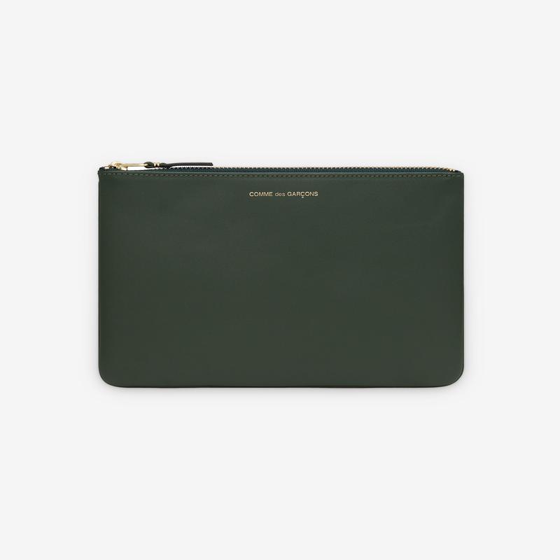 CDG Wallet - Classic Colour Wallet Zip Pouch - (Bottle Green SA5100)