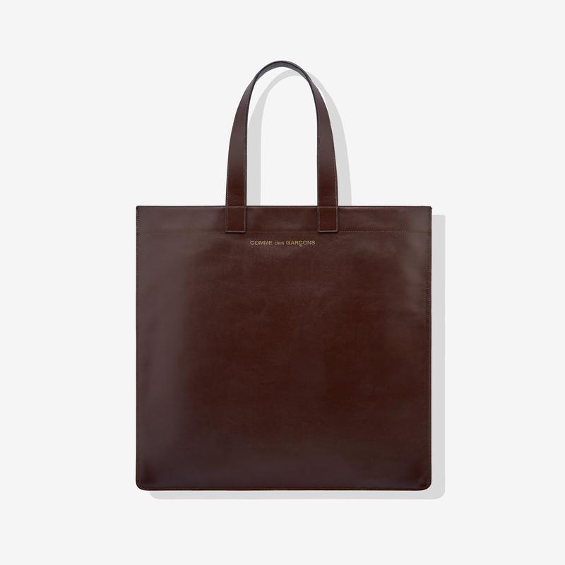 CDG Wallet - Classic Leather Tote Bag - (Brown)