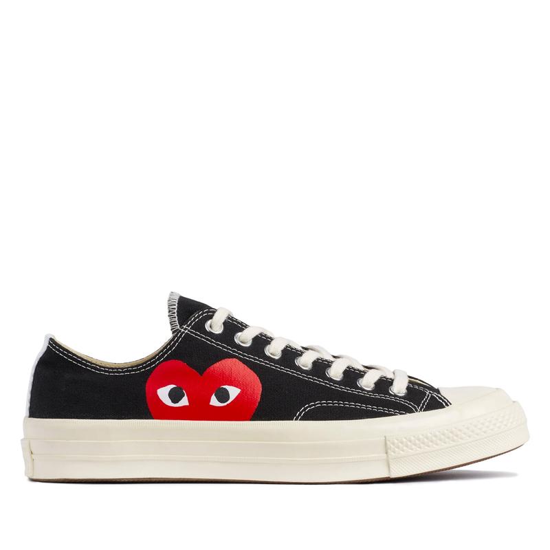 Play Converse - Red Heart Chuck Taylor All Star 70 Low Sneakers - (Black)