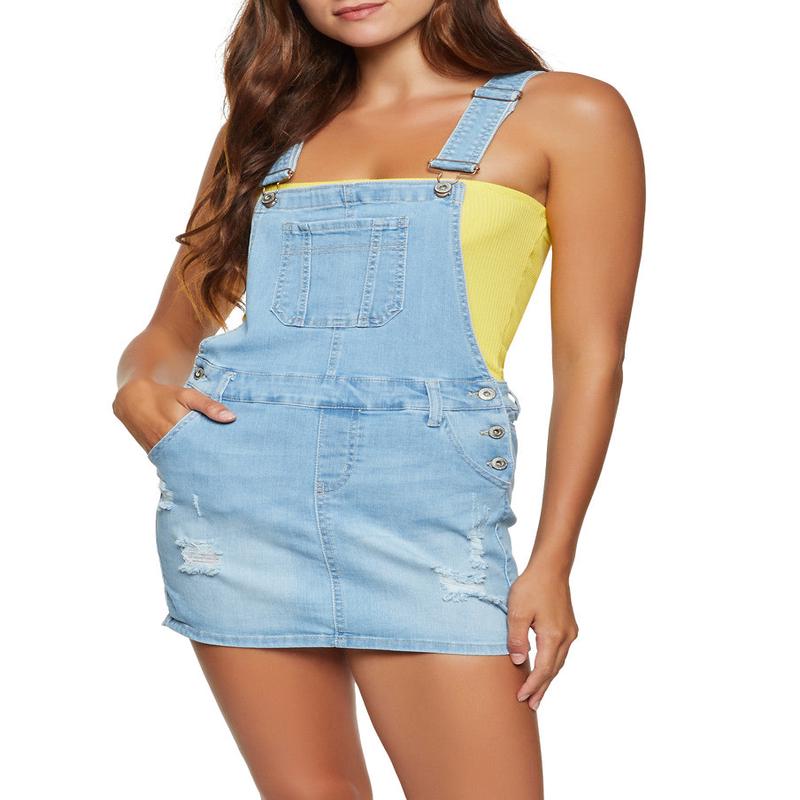 WAX Denim Overall Dress