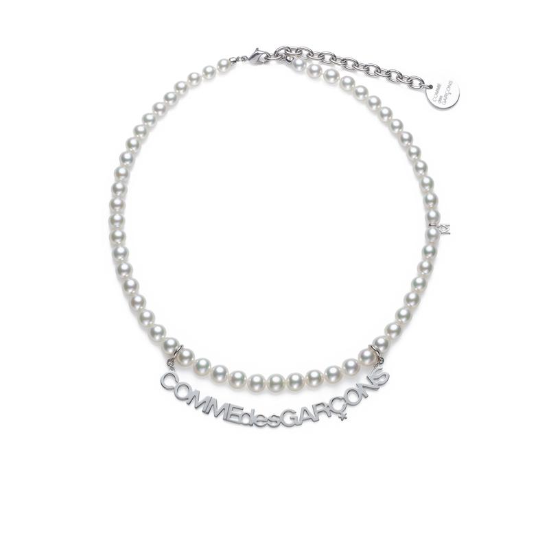 Comme des Garons - Mikimoto Logo Necklace - (Silver)