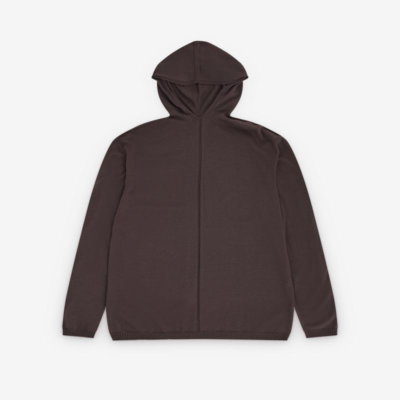 Rick Owens - Mens Oversized Hoodie - (Dark Dust)