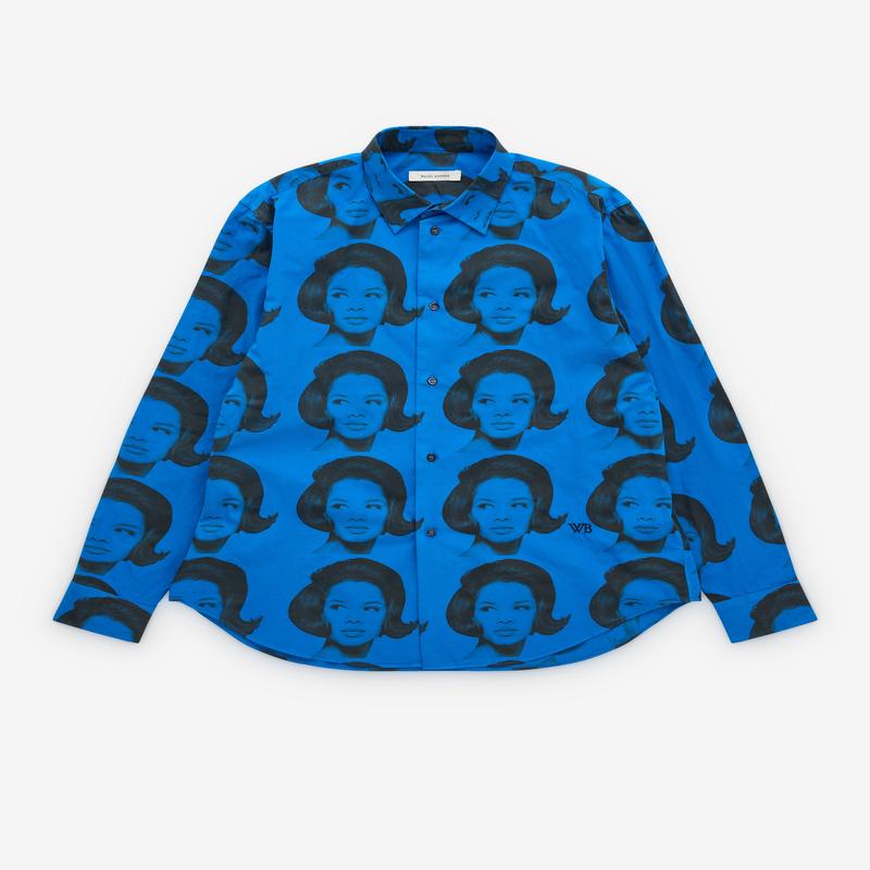 Wales Bonner - Mens Selah Shirt - (Blue)