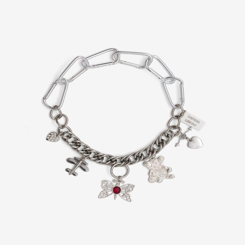 Chopova Lowena - Womens Fly Little Bear Carabiner Necklace - (Silver)