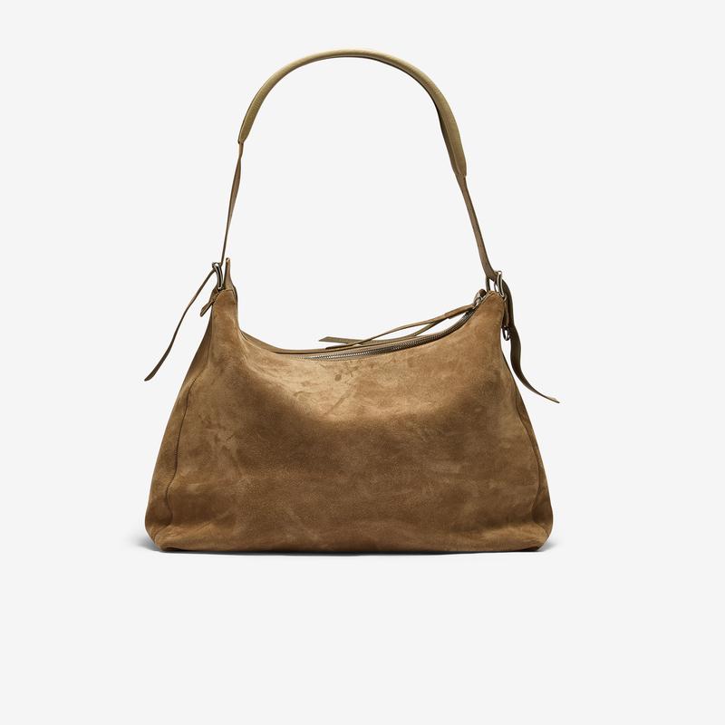 Lemaire - Womens Belted Hobo Bag - (Pebble)