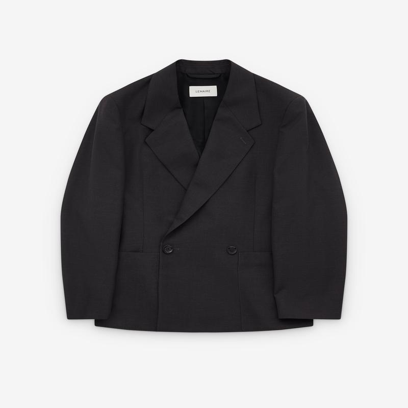 Lemaire - Womens Double-Breasted Jacket - (Coal)