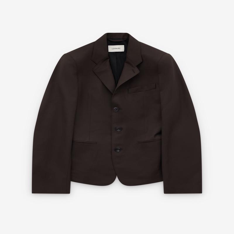 Lemaire - Womens Single-Breasted Fitted Tailored Jacket - (Might Moss)