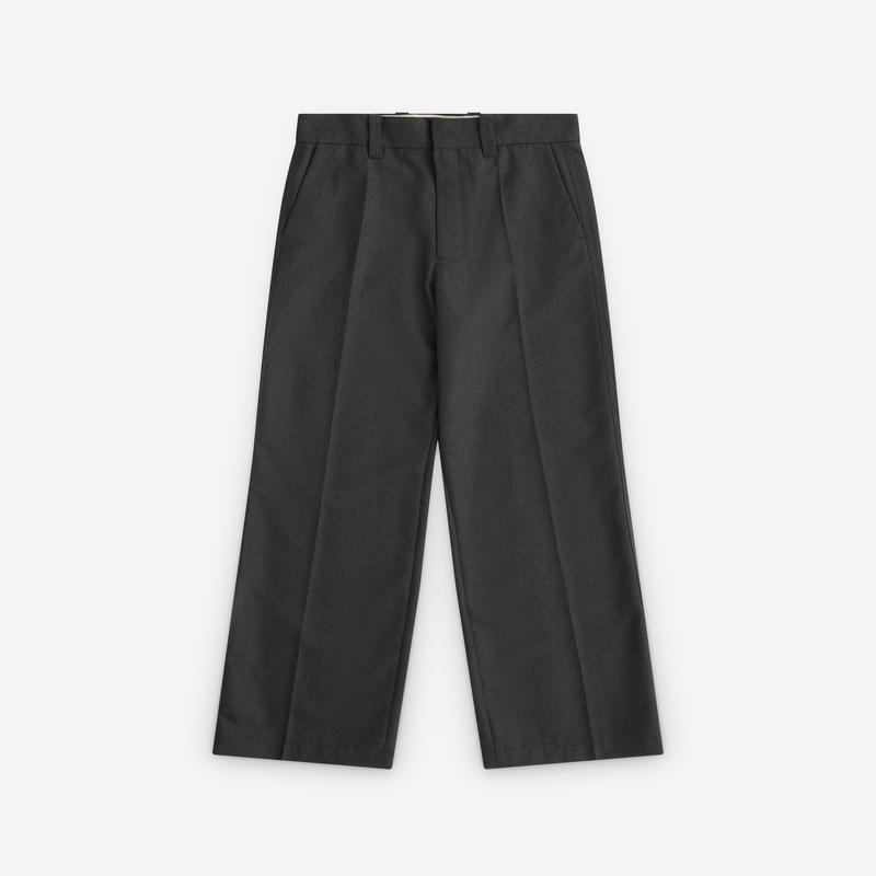 Lemaire - Womens Straight Tailored Pants - (Dark Grey)