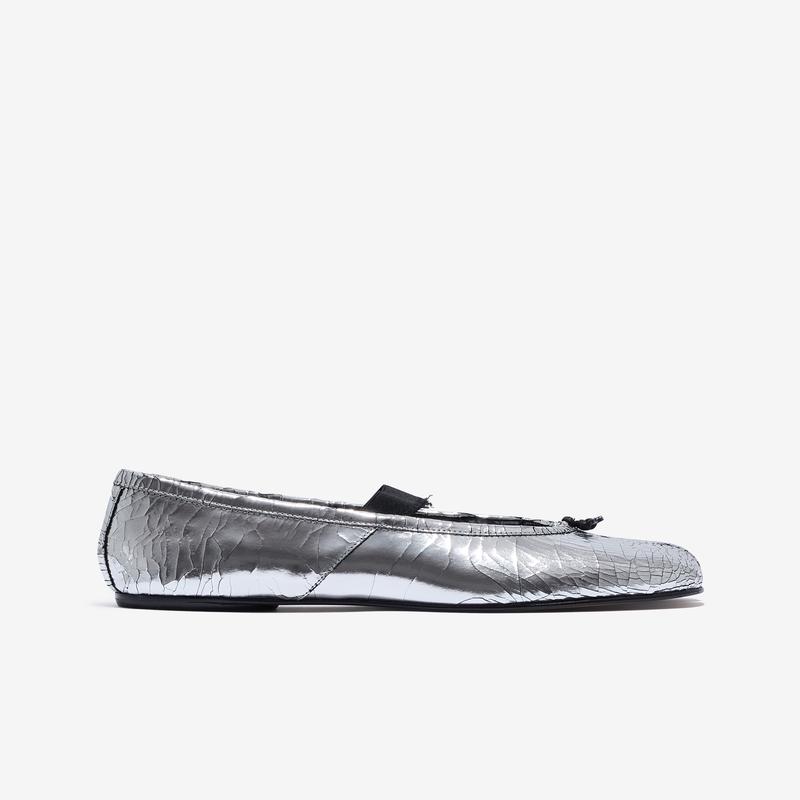 Maison Margiela - Womens Tabi Ballet Shoe - (Silver)