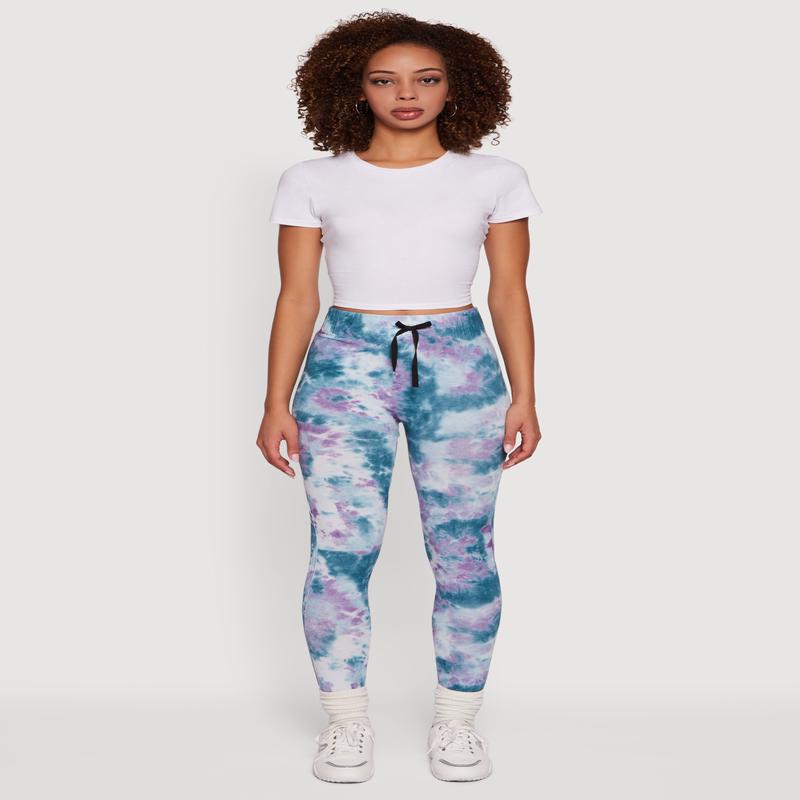 Tie Dye Fleece Lined Leggings