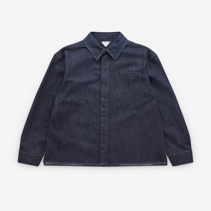 Bottega Veneta - Men's Indigo Regular Denim Shirt - (Indigo)
