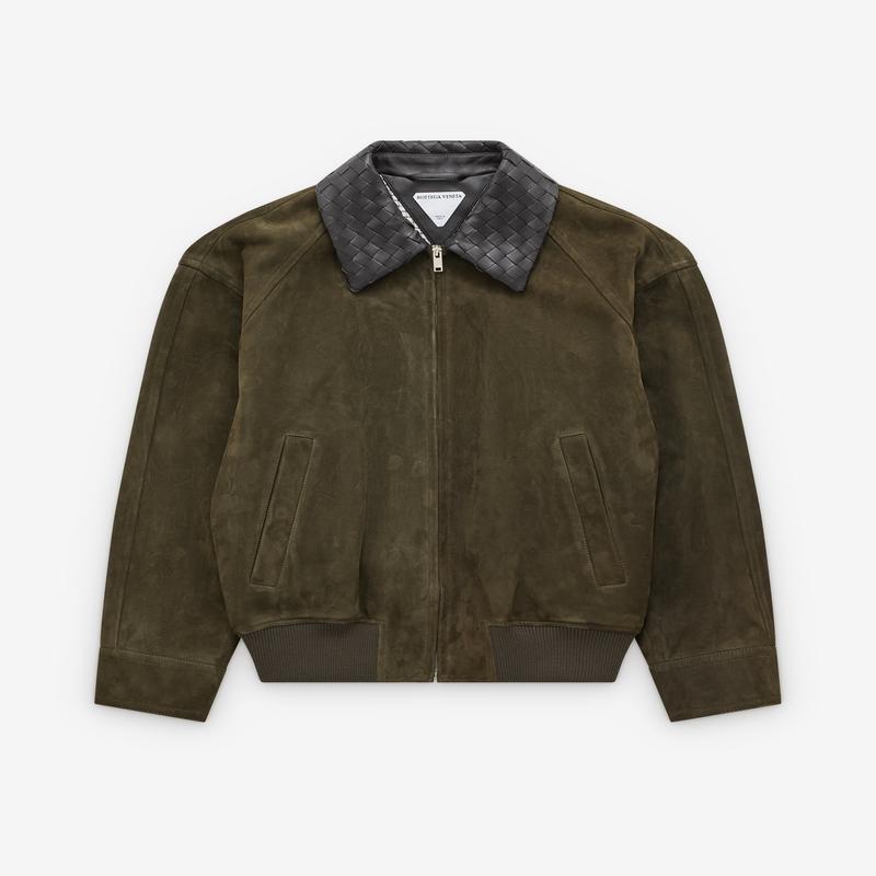 Bottega Veneta - Men's Suede Leather Blouson - (Deep Moss)