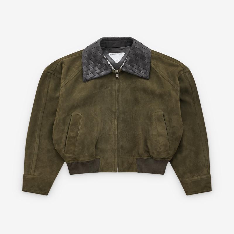 Bottega Veneta - Women's Suede Leather Blouson - (Deep Moss)