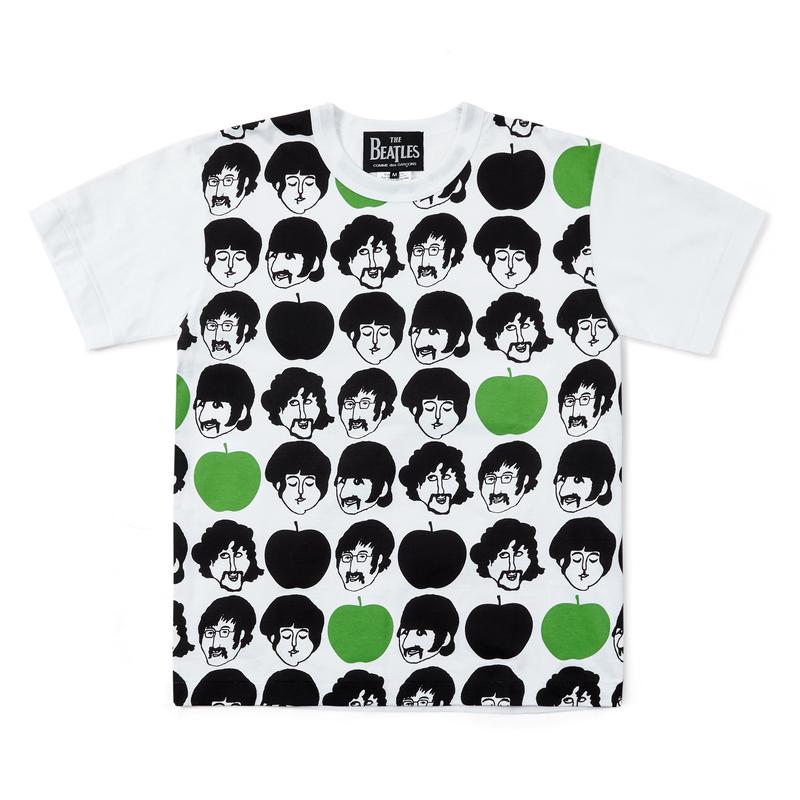 CDG Beatles - Green Apple T-Shirt - (White)