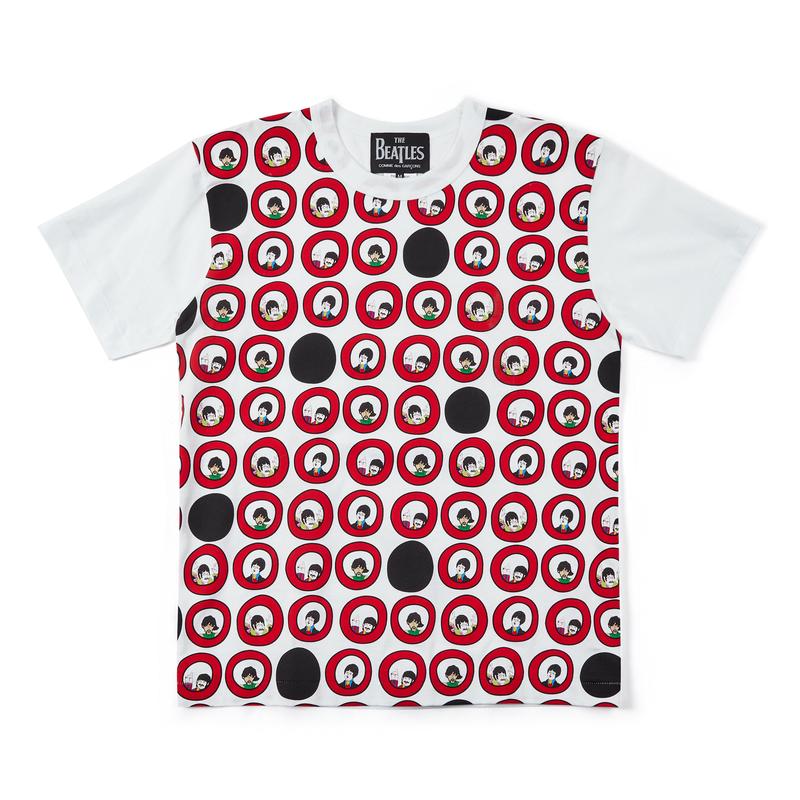 CDG Beatles - Red Circle T-Shirt - (White)