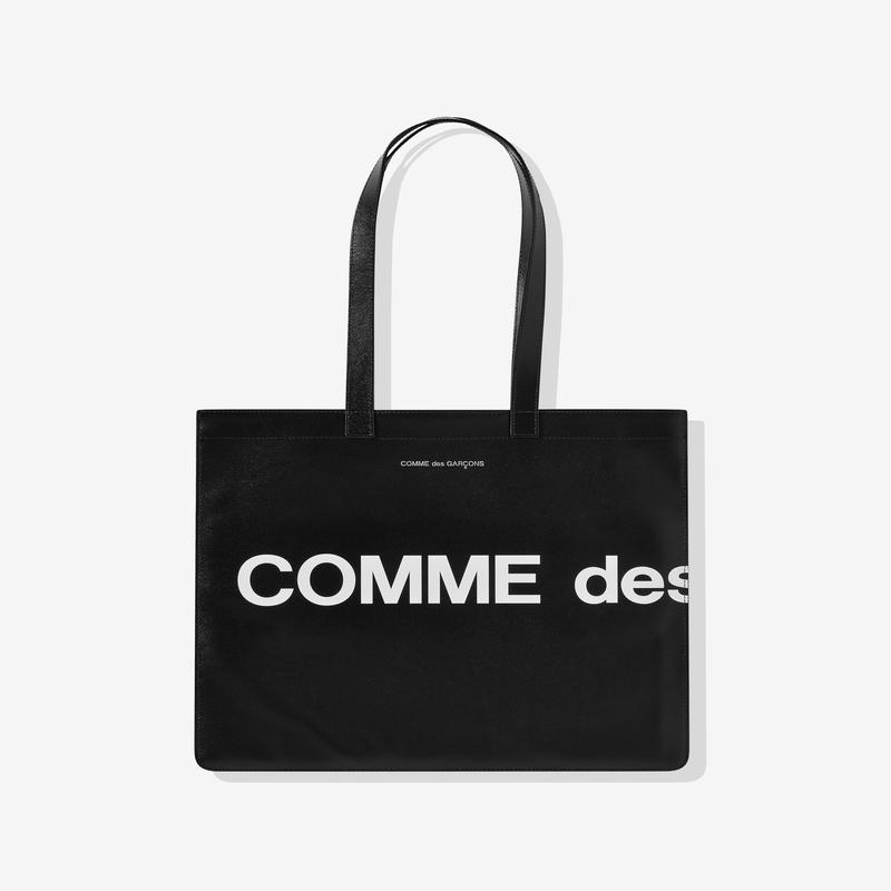 CDG Wallet - Huge Logo Tote Bag - (Black)