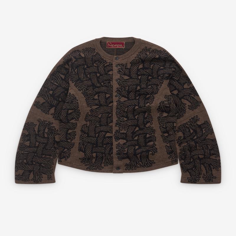 Christopher Nemeth - Men's Cardigan - (Light Brown)