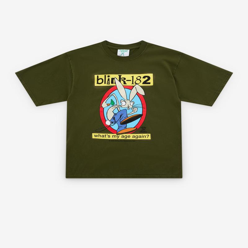 Online Ceramics - Men's Blink 182 Whats My Age Again? T-Shirt - (Green)