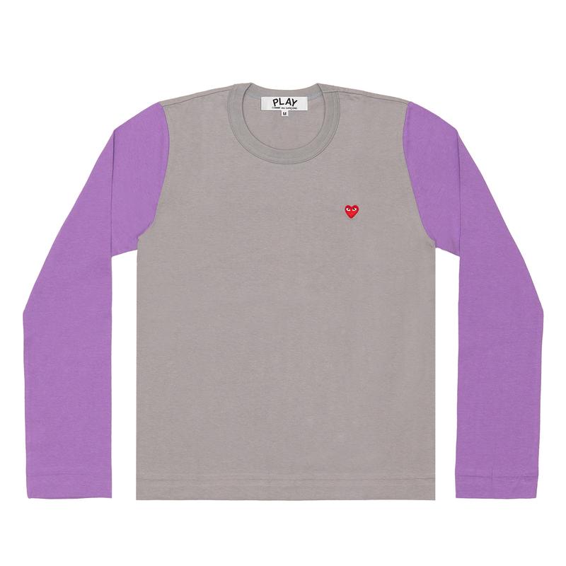 Play - Bi-Colour T-Shirt - (Grey/Purple)