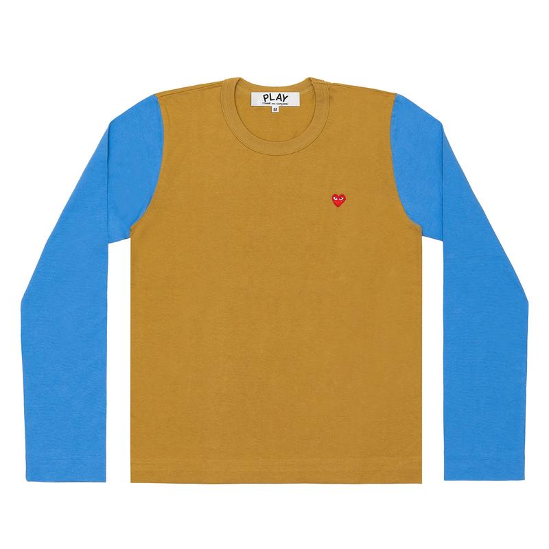 Play - Bi-Colour T-Shirt - (Mustard/Blue)
