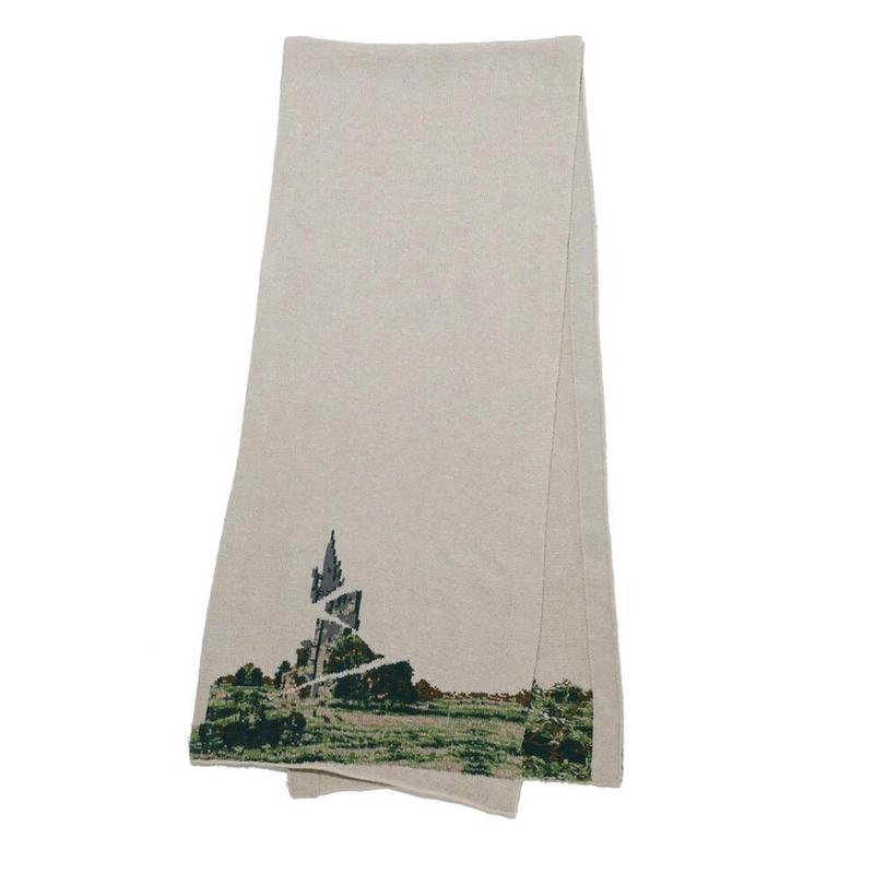 Undercover - Mens Landscape Stole - (Light Beige)