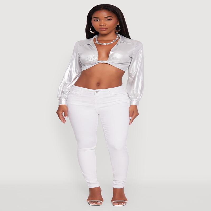 WAX Twill Skinny Leg Pants