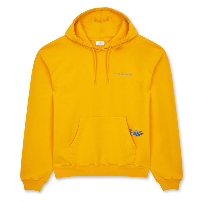 Kar LArt De LAutomobile - Blue Backfire Hoodie - (Yellow)