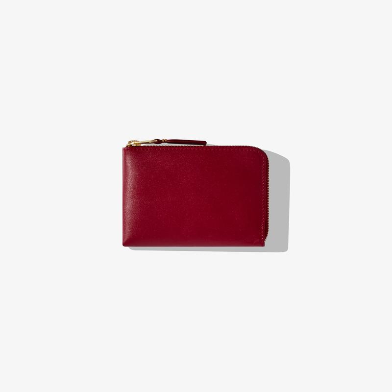 CDG Wallet - Classic Colour Zip Around Wallet - (Red SA3100C)